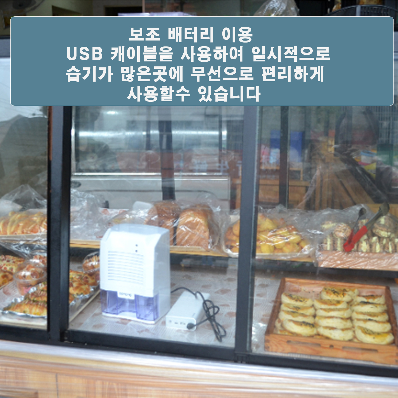 USB-450 사각형 이동식 제습기